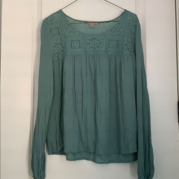 Mint green long sleeves shirt - Picture 2 of 5